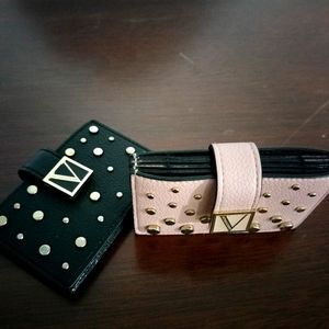 2 Victoria Secret debit/credit card holders/wallets. Pink and black